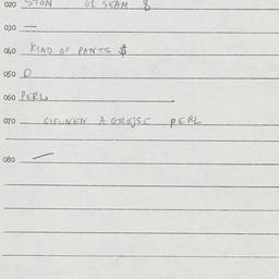 Eastern questionnaire, answ...