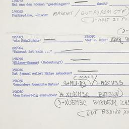 Western questionnaire, answ...