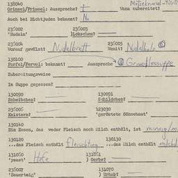 Western questionnaire, answ...