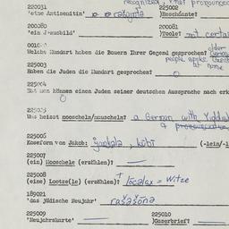 Western questionnaire, answ...