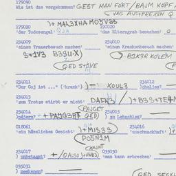 Western questionnaire, answ...