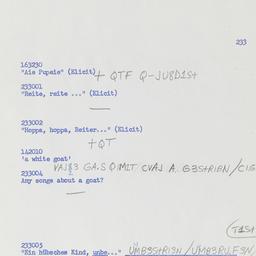 Western questionnaire, answ...