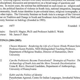 Schedules, South Asia, semi...