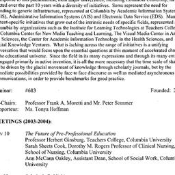 Schedules, New Media Teachi...