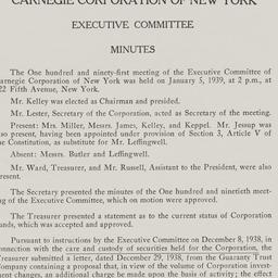 Executive Committee Meeting...