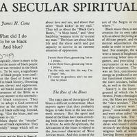The Blues: A Secular Spiritual