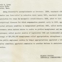 Copy of Telegram to Boston ...