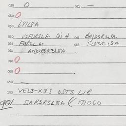 Eastern questionnaire, answ...