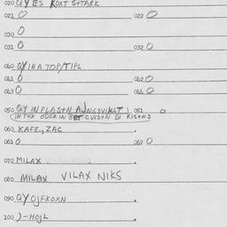 Eastern questionnaire, answ...