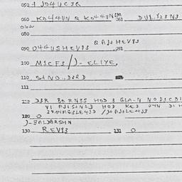 Eastern questionnaire, answ...