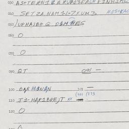 Eastern questionnaire, answ...