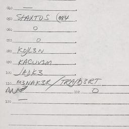 Eastern questionnaire, answ...