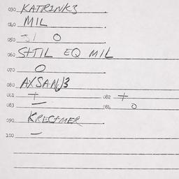Eastern questionnaire, answ...