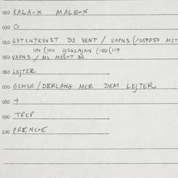 Eastern questionnaire, answ...