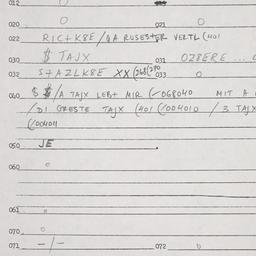 Eastern questionnaire, answ...