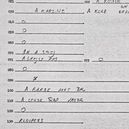 Eastern questionnaire, answ...