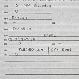 Eastern questionnaire, answ...