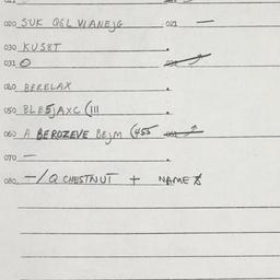 Eastern questionnaire, answ...