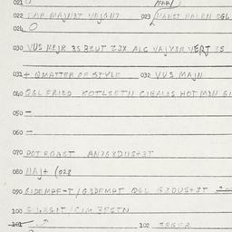 Eastern questionnaire, answ...