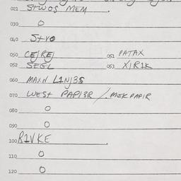Eastern questionnaire, answ...
