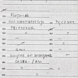 Eastern questionnaire, answ...