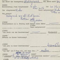 Western questionnaire, answ...