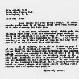 Letter from Florence Anders...