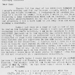 Letter from Charles Dollard...