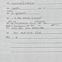 Eastern questionnaire, answ...