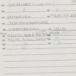 Eastern questionnaire, answ...