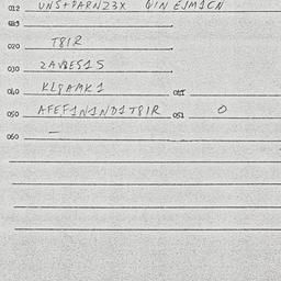 Eastern questionnaire, answ...