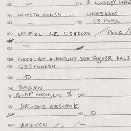 Eastern questionnaire, answ...