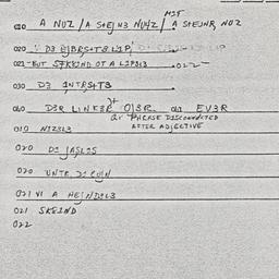 Eastern questionnaire, answ...