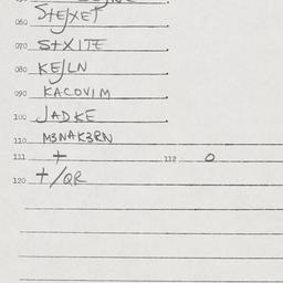 Eastern questionnaire, answ...