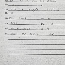 Eastern questionnaire, answ...