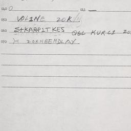 Eastern questionnaire, answ...