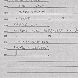 Eastern questionnaire, answ...