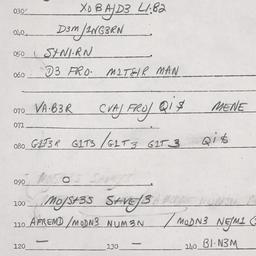 Eastern questionnaire, answ...