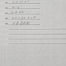 Eastern questionnaire, answ...