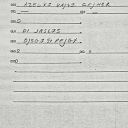 Eastern questionnaire, answ...