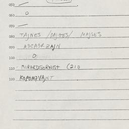 Eastern questionnaire, answ...