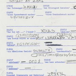 Western questionnaire, answ...