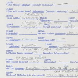 Western questionnaire, answ...