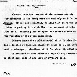 Memorandum from Charles Dol...