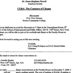 Announcements, 2000-12-07. ...