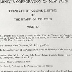 Board Meeting - 25th Annual