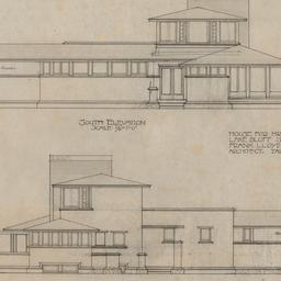 Working drawing #5: South, ...