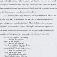 A Theological Reflection on...