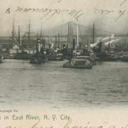 Tugs in East River, N.Y. City.