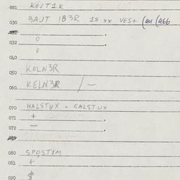 Eastern questionnaire, answ...